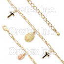 GLBR 005 Gold Layered Tri-color Bracelet
